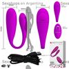 Doble vibrador estimulador de punto G y clitoris. Inalambrico y USB